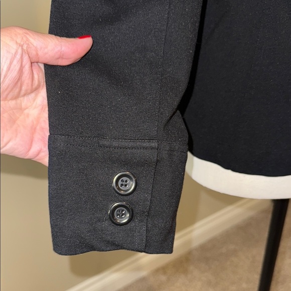 Reitmans Elegant Black Pea Coat Women’s Size 7 - Picture 7 of 14